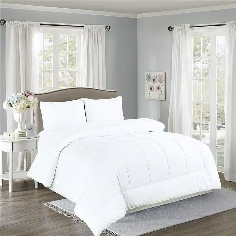 EDREDON ANN & VAL SUPER KING 270X240 BLANCO