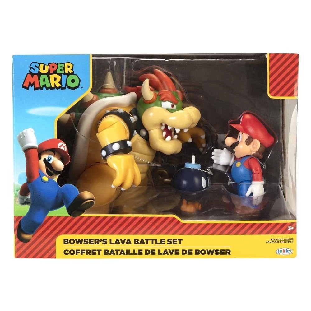 JAKKS NTND SUPER MARIO SET DE JUEGO BATALLA C BOWSER 8608