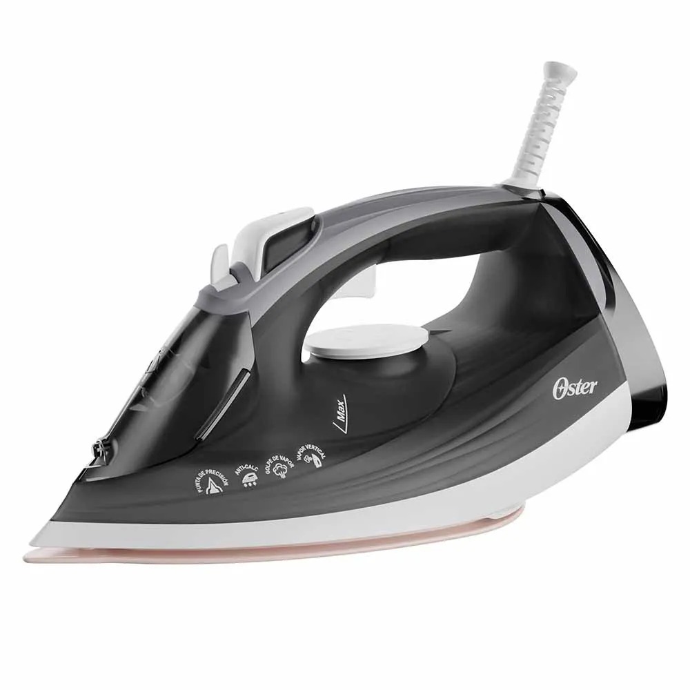 PLANCHA A VAPOR OSTER BASE CERÁMICA ANTI-RAYONES GRIS GCSTEP2501-053