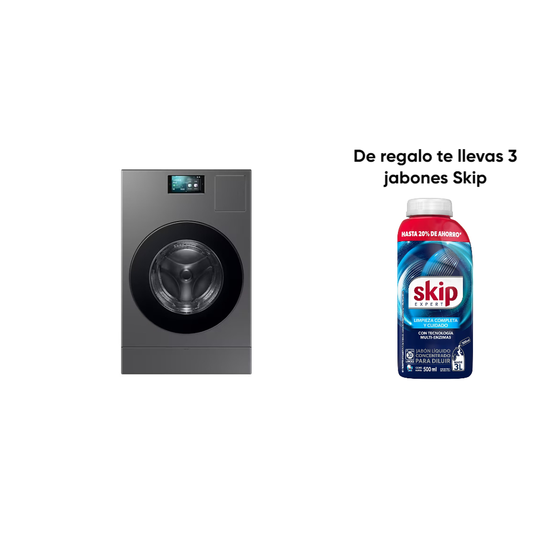 LAVASECARROPAS SAMSUNG 25KG/15KG WD25DB8995BZ SILVER