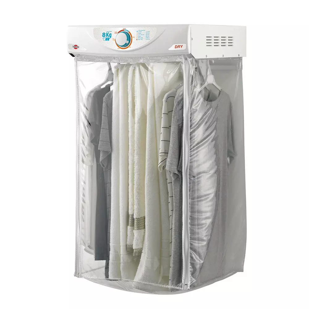 SECARROPAS COLGANTE TOKYO 8KG CON 9 ESPACIOS PARA COLGAR 65°C +
ANTIARRUGAS T2929